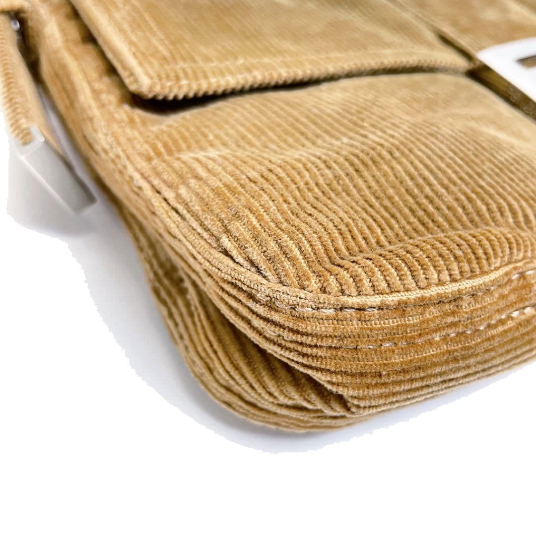 FENDI フェンディマンマバケット コーデュロイ ショルダーバッグ