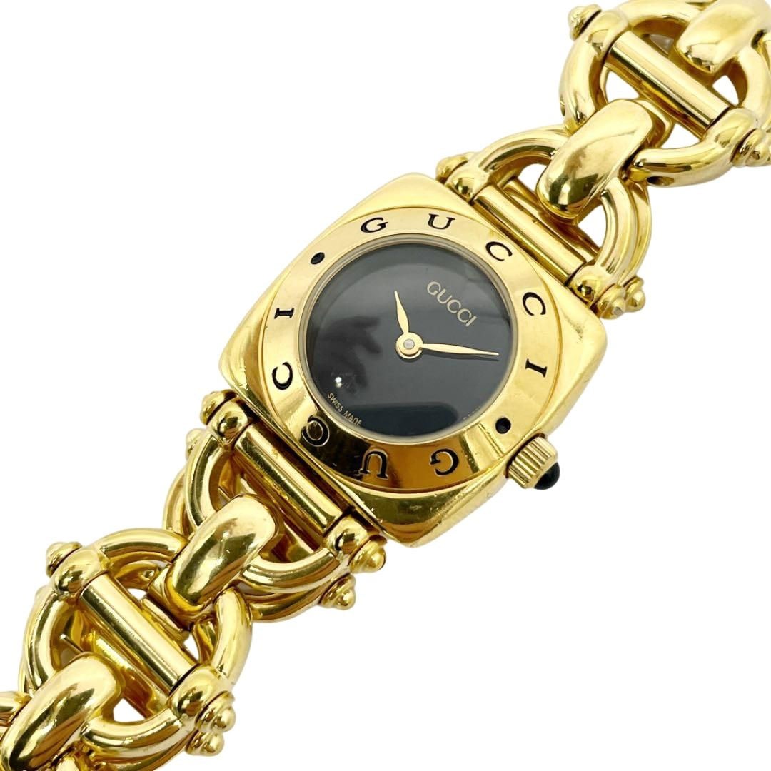 GUCCI グッチ レディース腕時計 ホースビット ブレスウォッチ QZ