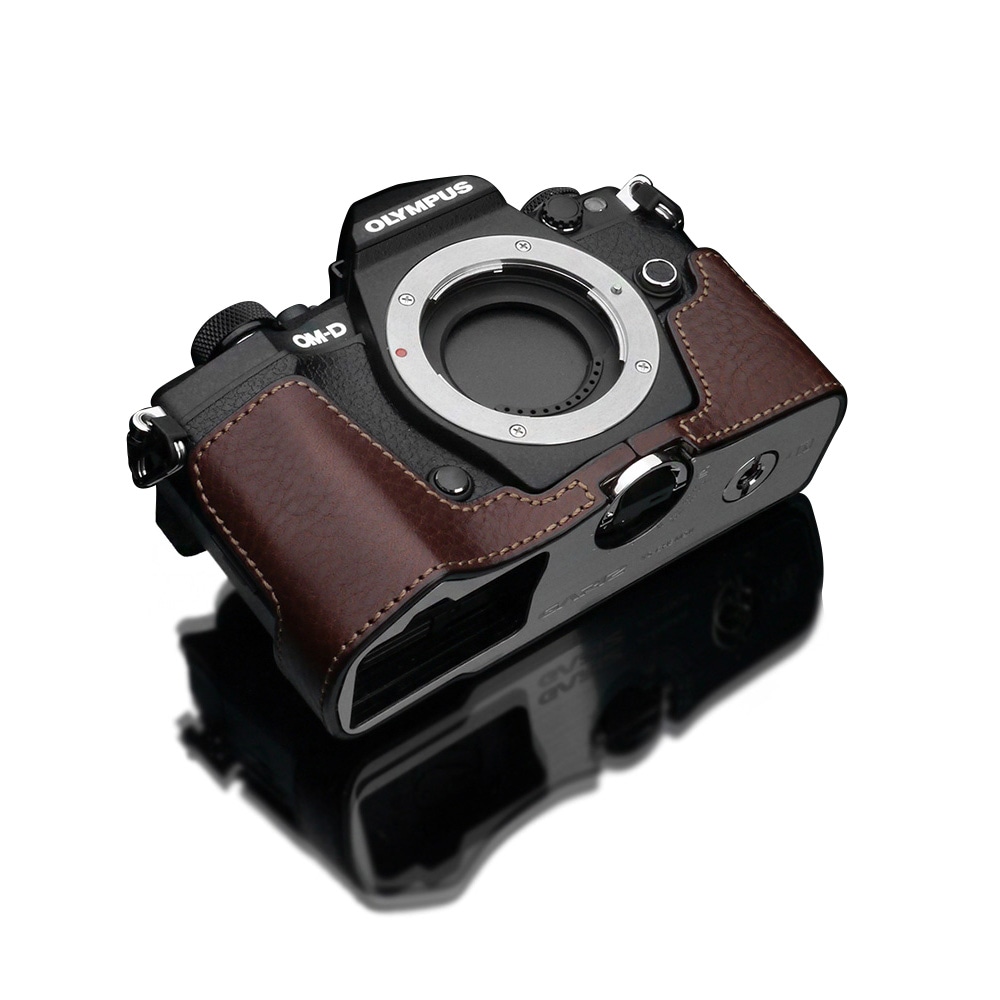 GARIZ OLYMPUS OM-D E-M5 Mark II用 本革カメラケース XS-CHEM5IIABR