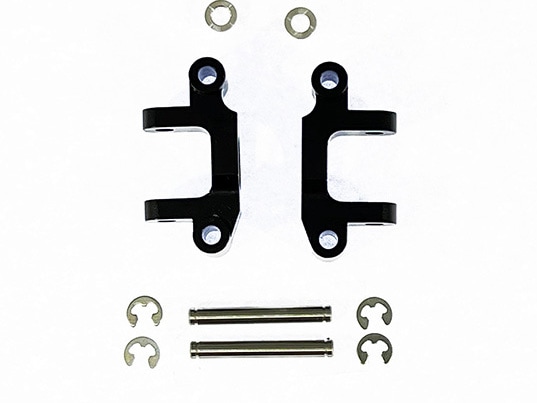 アルミフロントCハブキャリア (タミヤDT02/03用)ブラック Aluminum