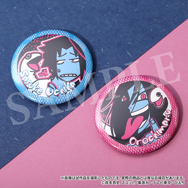 NARUTO サンリオ ぴえろ ハート缶バッジ サスケ NARUTO サンリオ