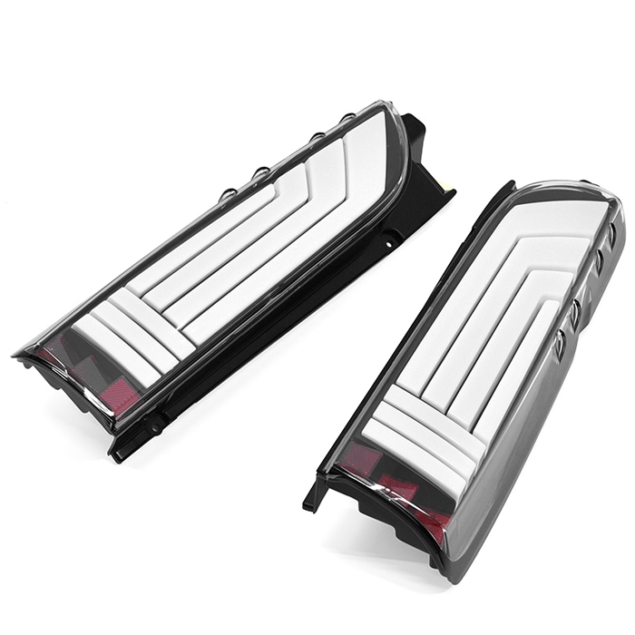 HELIOS 200系ハイエース LEDフルビーム テールランプ クリア×ホワイト