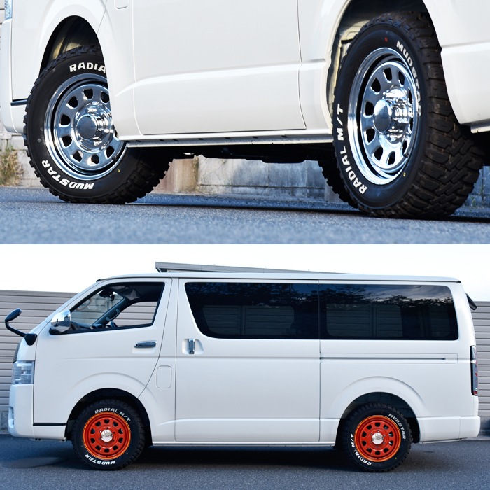 DAYTONA 55 16インチ シルバーホイール 4個セット ハイエース DAYTONA