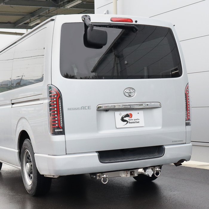 200系ハイエース オープニングアクション LED ファイバー テールランプ