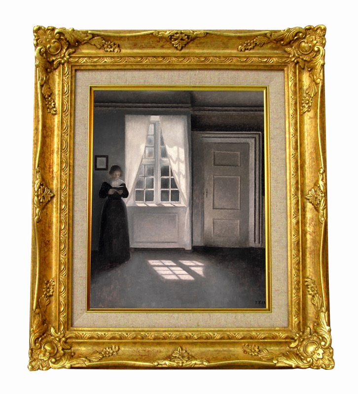 ハマスホイとデンマーク絵画展 ミニチュアキャンバス きよしこの夜