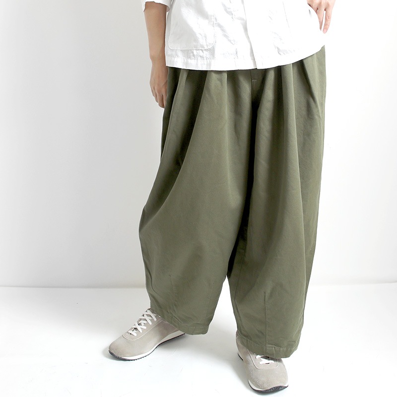 HARVESTY｜イージーサーカスパンツ MILITARY GREEN | 趣佳[syuca.jp