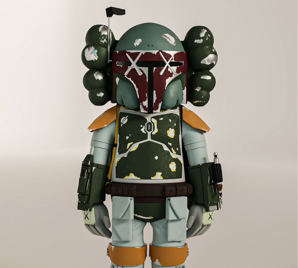 3Dプリント カウズ ボバ・フェット スターウォーズ - 無料3Dモデル