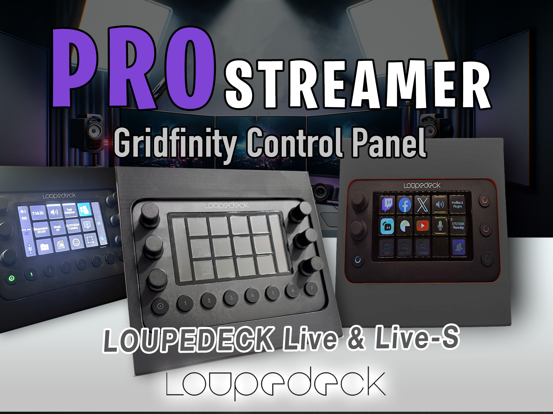 Pro Streamer Loupedeck Live + Live-S Control Panel - Free 3D Print