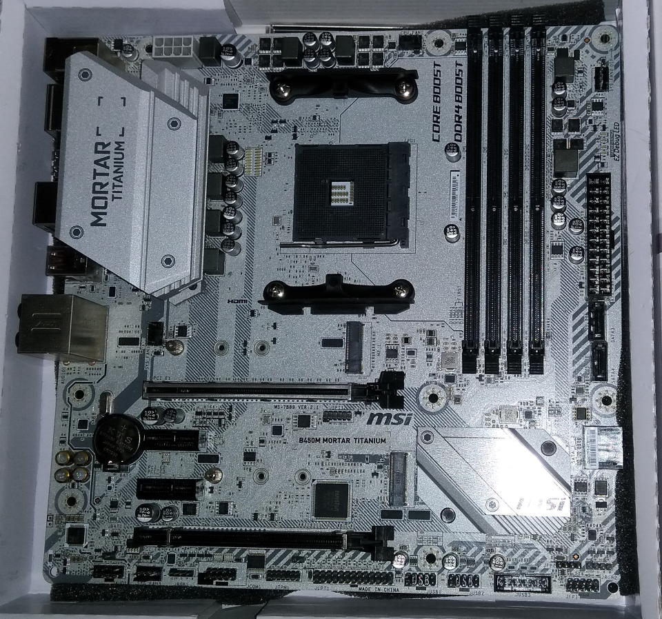 MSI B450M MORTAR TITANIUMを手に入れました&MSIのM.2スロット2個付き