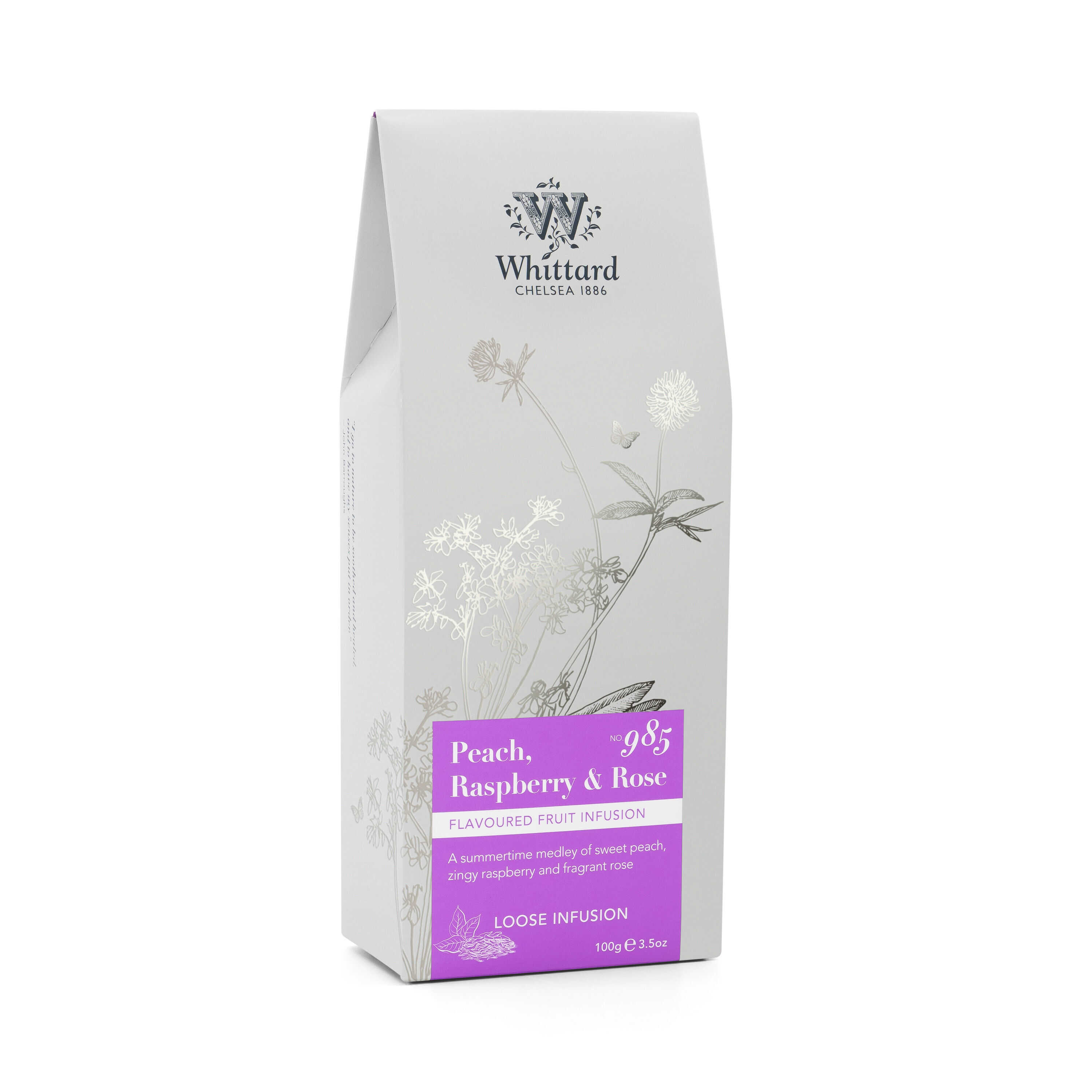 Peach, Raspberry & Rose Loose Tea | Tea | Infusion | Whittard of