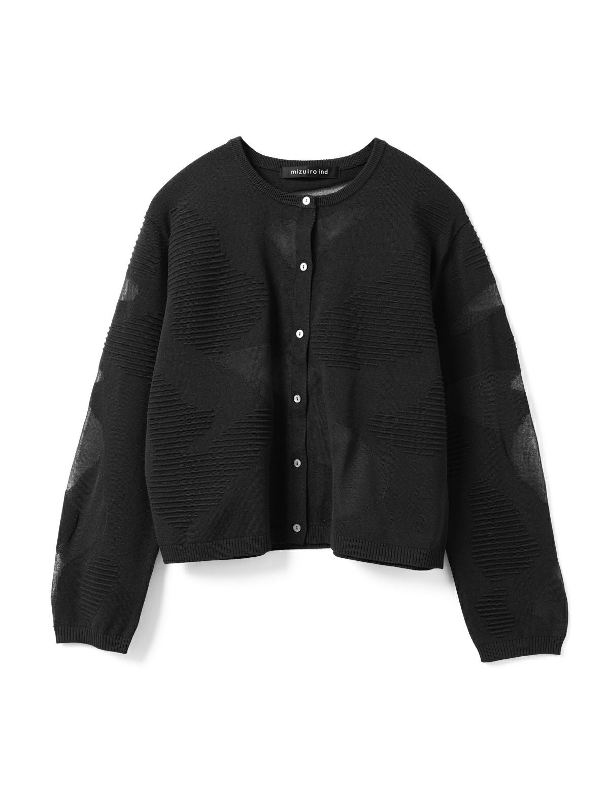 mizuiro ind シアーパターンカーディガン｜ MARcourt ONLINE STORE