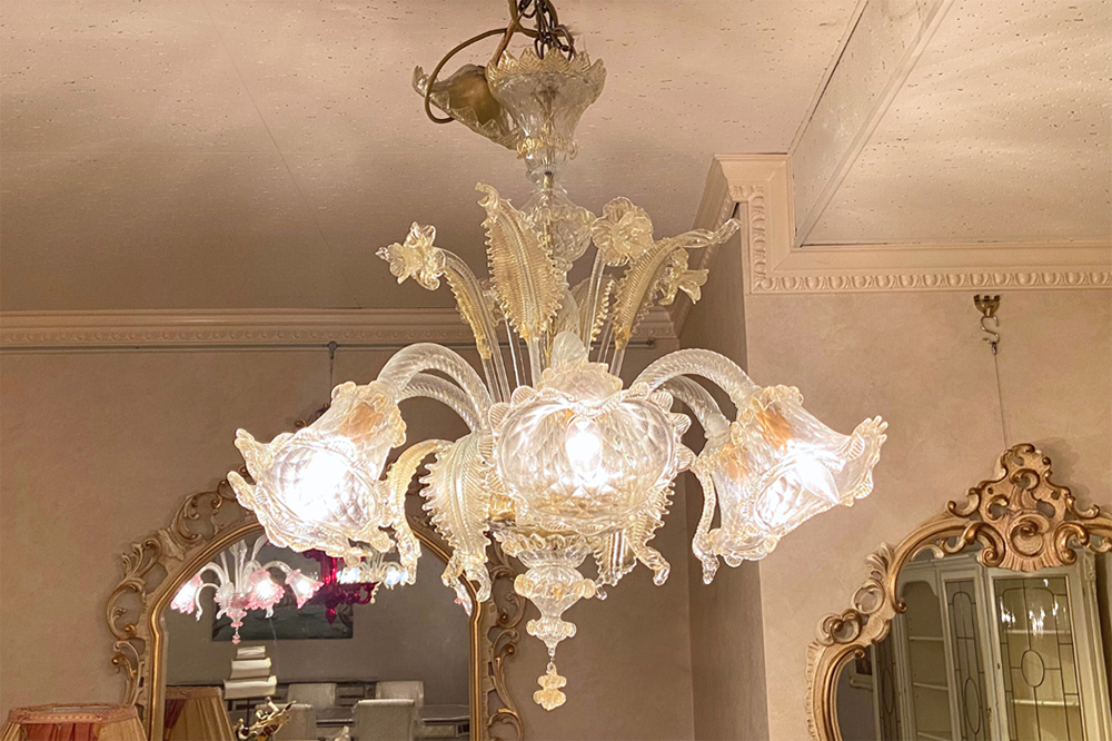 MAZZUCCATO ベネチアンガラス シャンデリア6灯 | VITA DOLCHE TOKYO