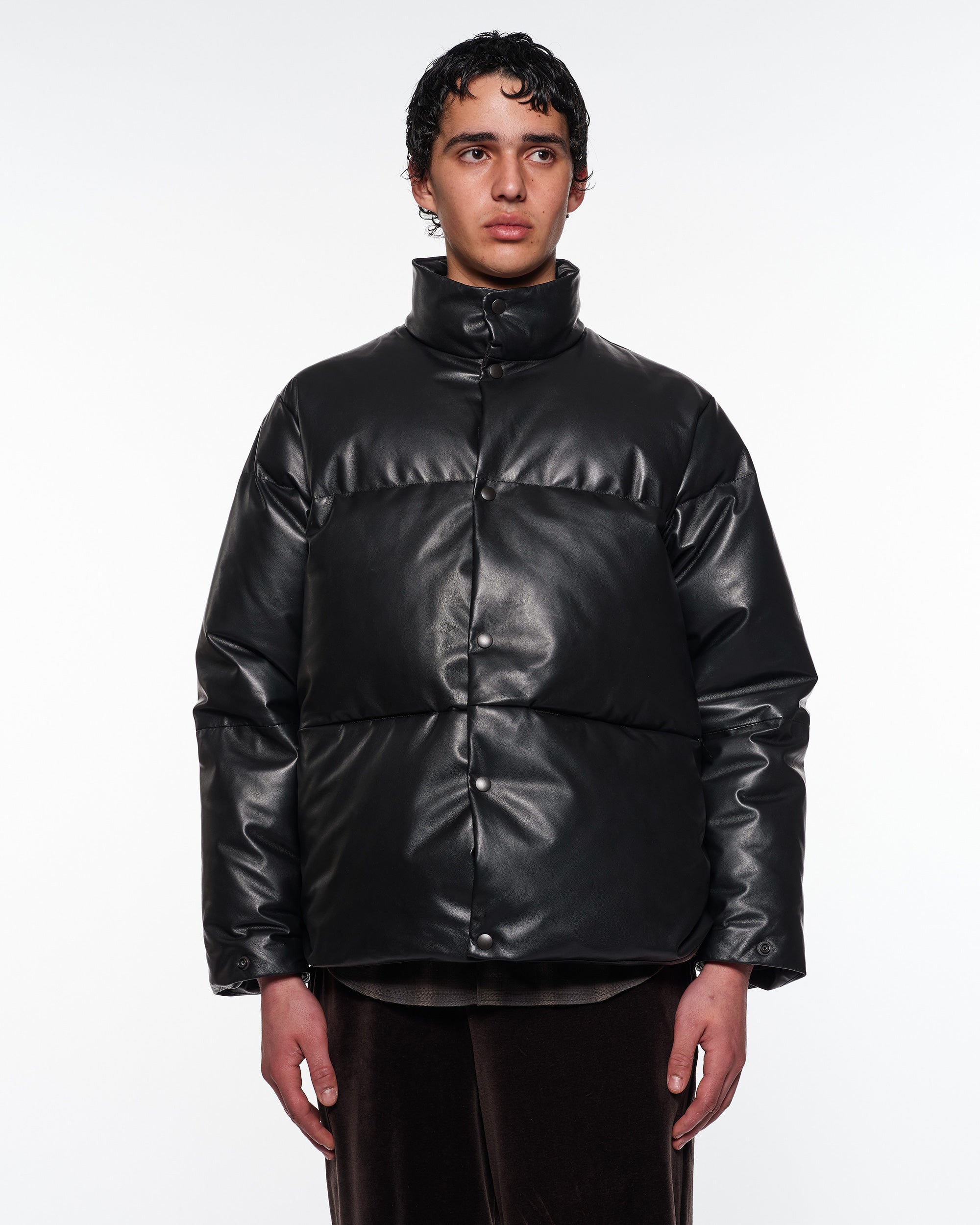 シープレザー / レザーダウンジャケット, Black – MARKAWARE