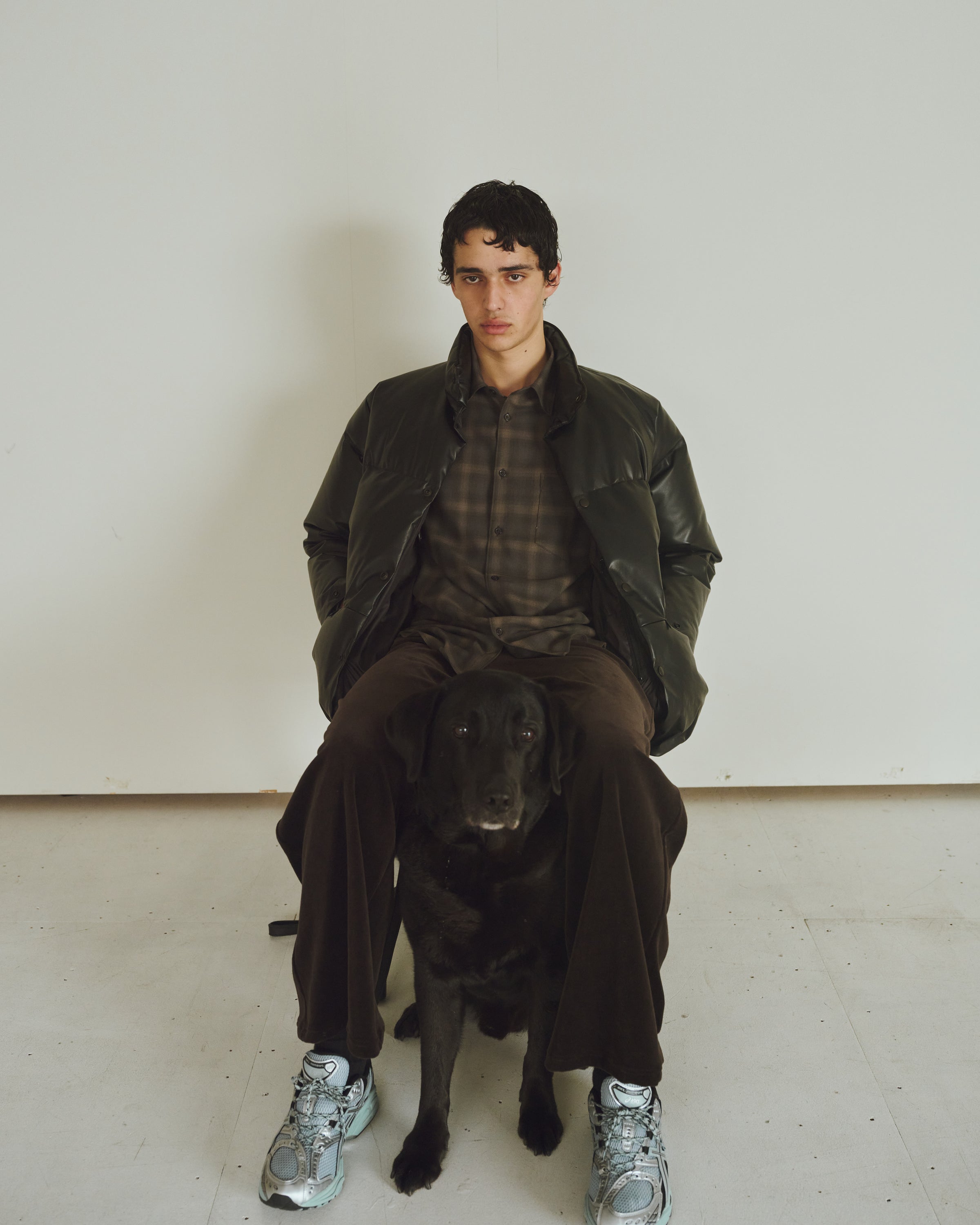 シープレザー / レザーダウンジャケット, Black – MARKAWARE