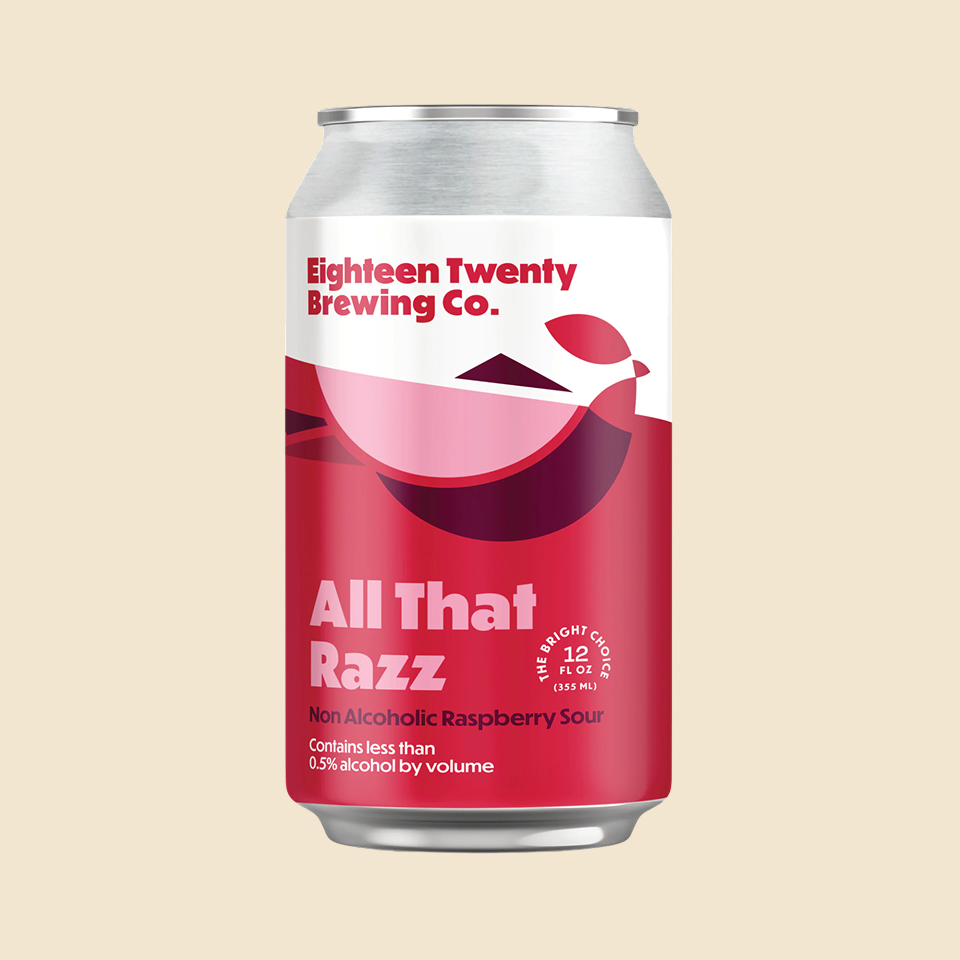 1820 Brewing All That Razz Raspberry Sour | Single Can | NA Beer