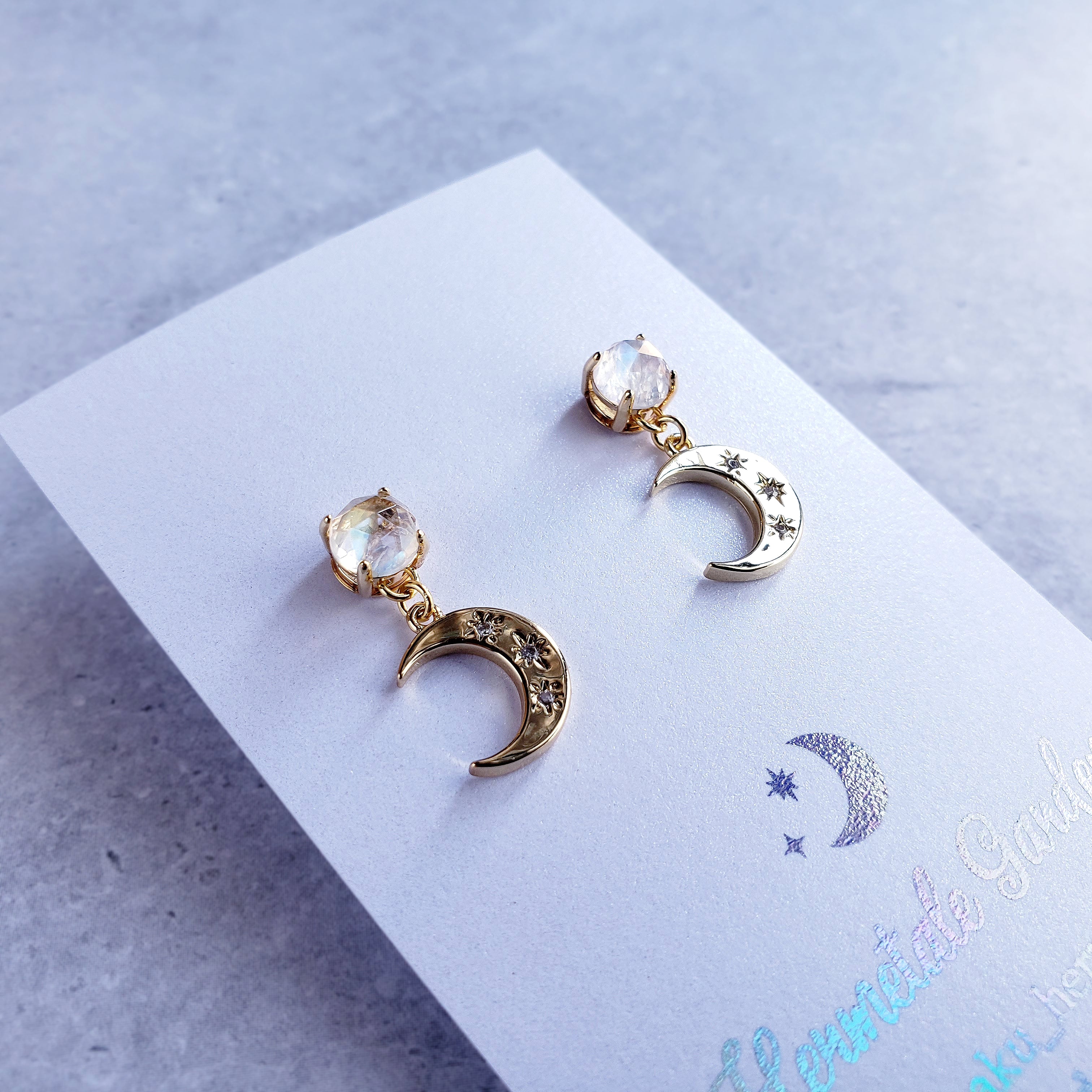 月のおくりものピアス/イヤリング – 宙フェス夜市