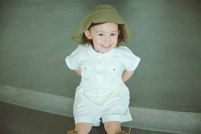 safari jumpsuits white | ギフト・スタイ・出産祝いのMARLMARL