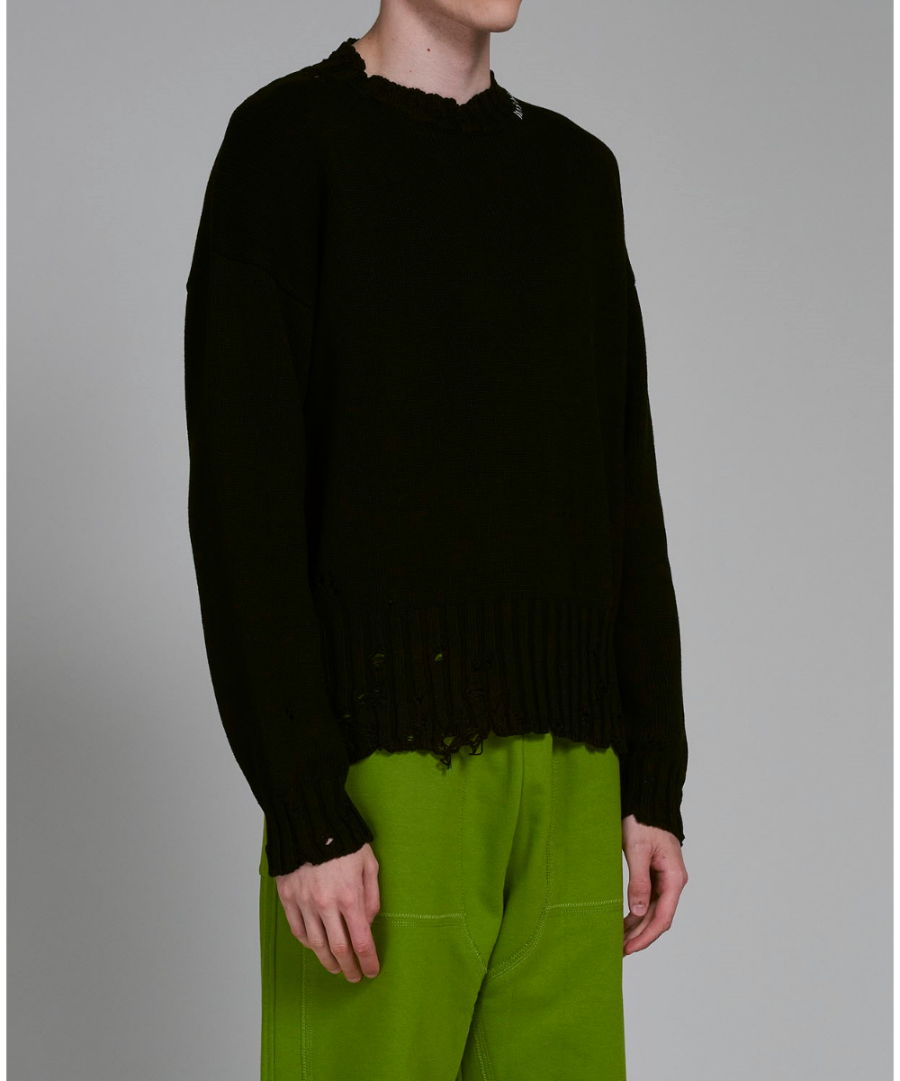 MARNI/マルニ_Men通販 | クルーネック ダメージニットセーター