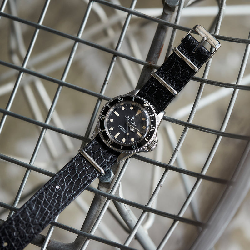 THE SOLE（ザソール）T・MBH別注 クロコダイルNATOべルト【MASTERPLAN