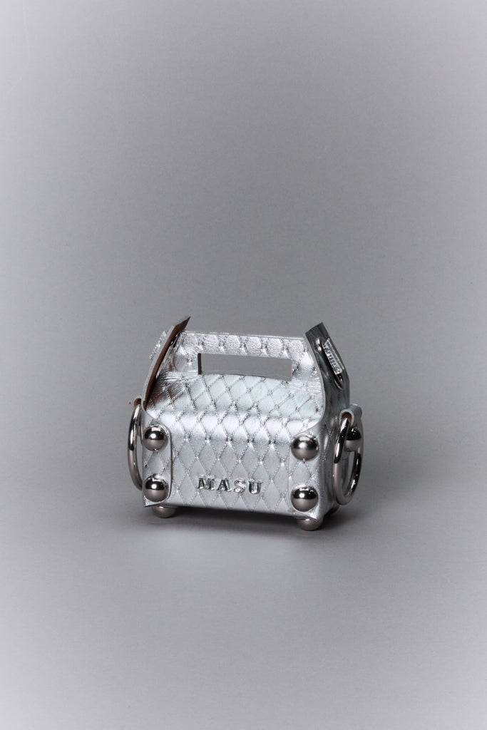 Leather Cake Bag Petit - Silver - MASU– MASU Official Online Store