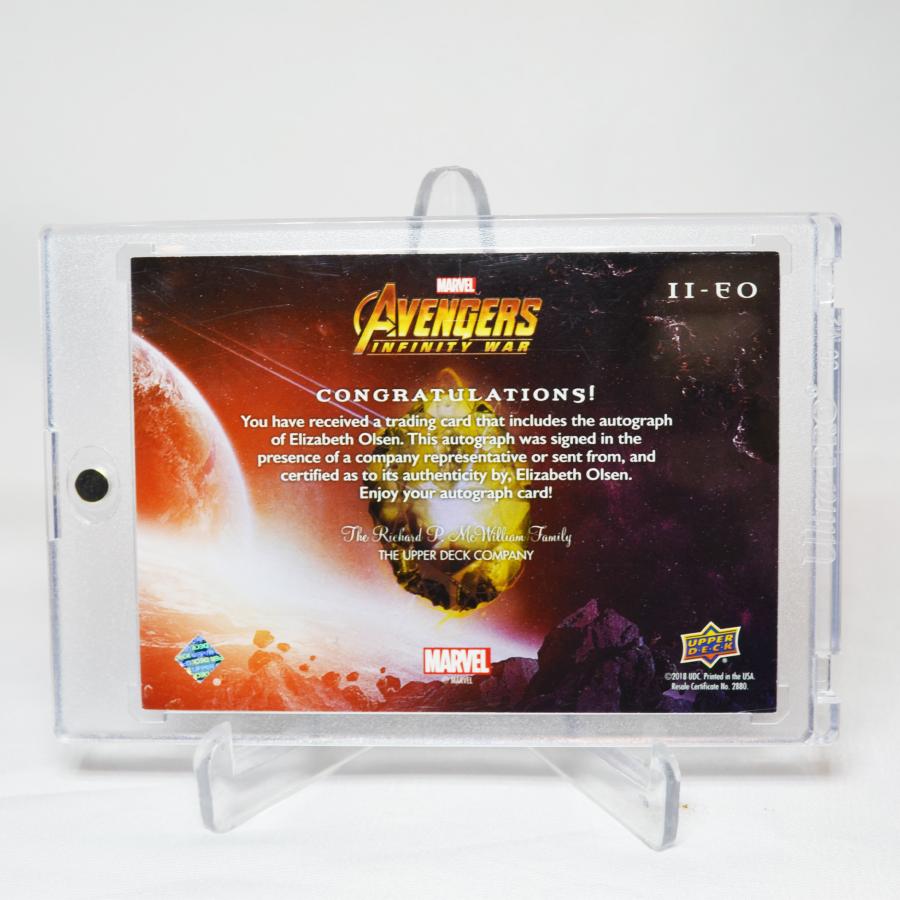 エリザベスオルセン スカーレットウィッチ 直筆サイン マーベル