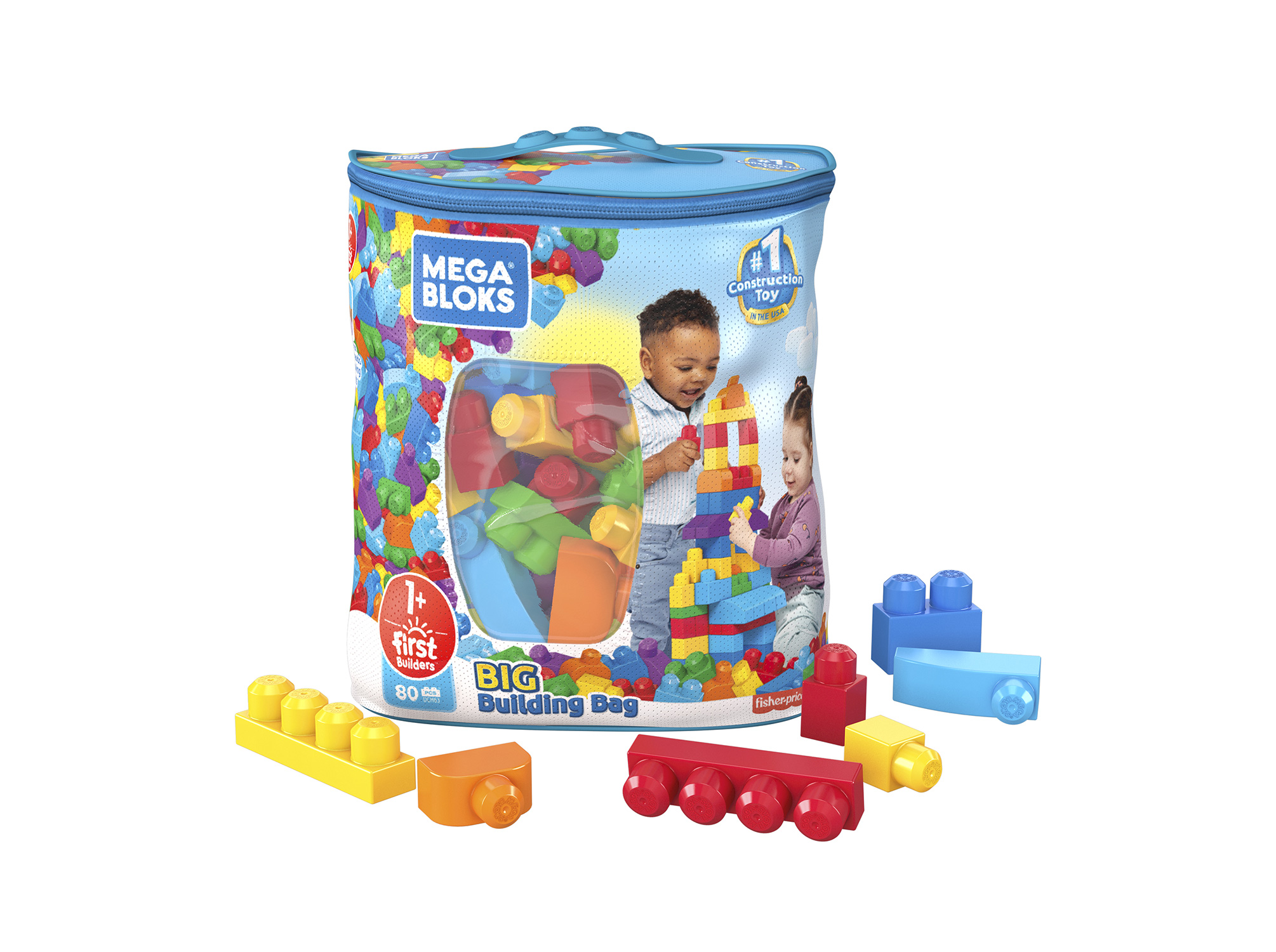 1才からのメガブロック たっぷり80個ブロックパック | Fisher-Price