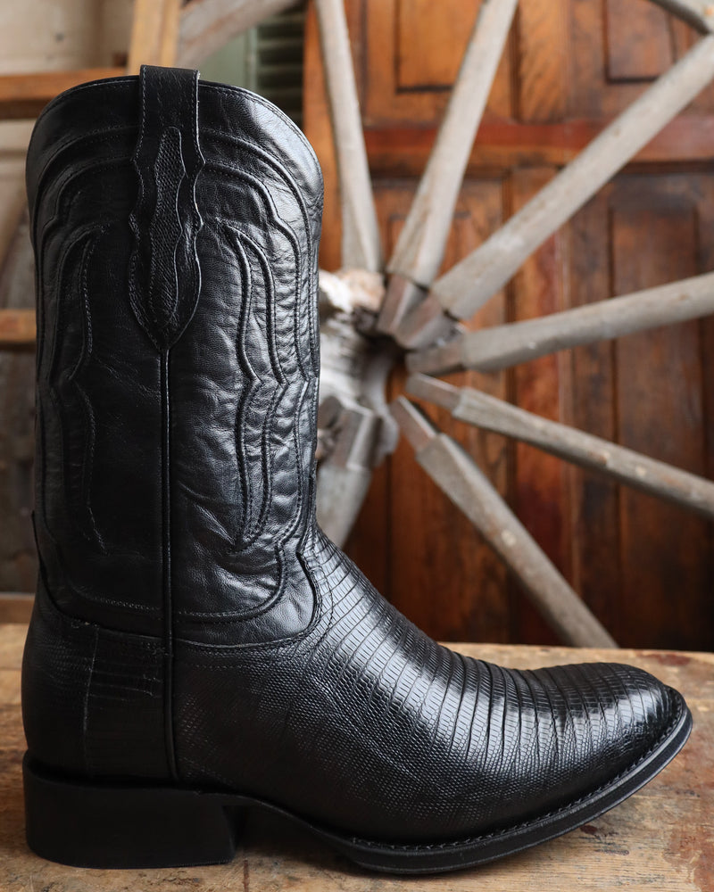 Tony Lama Men's Kirtland Black Lizard Medium Round Toe 12