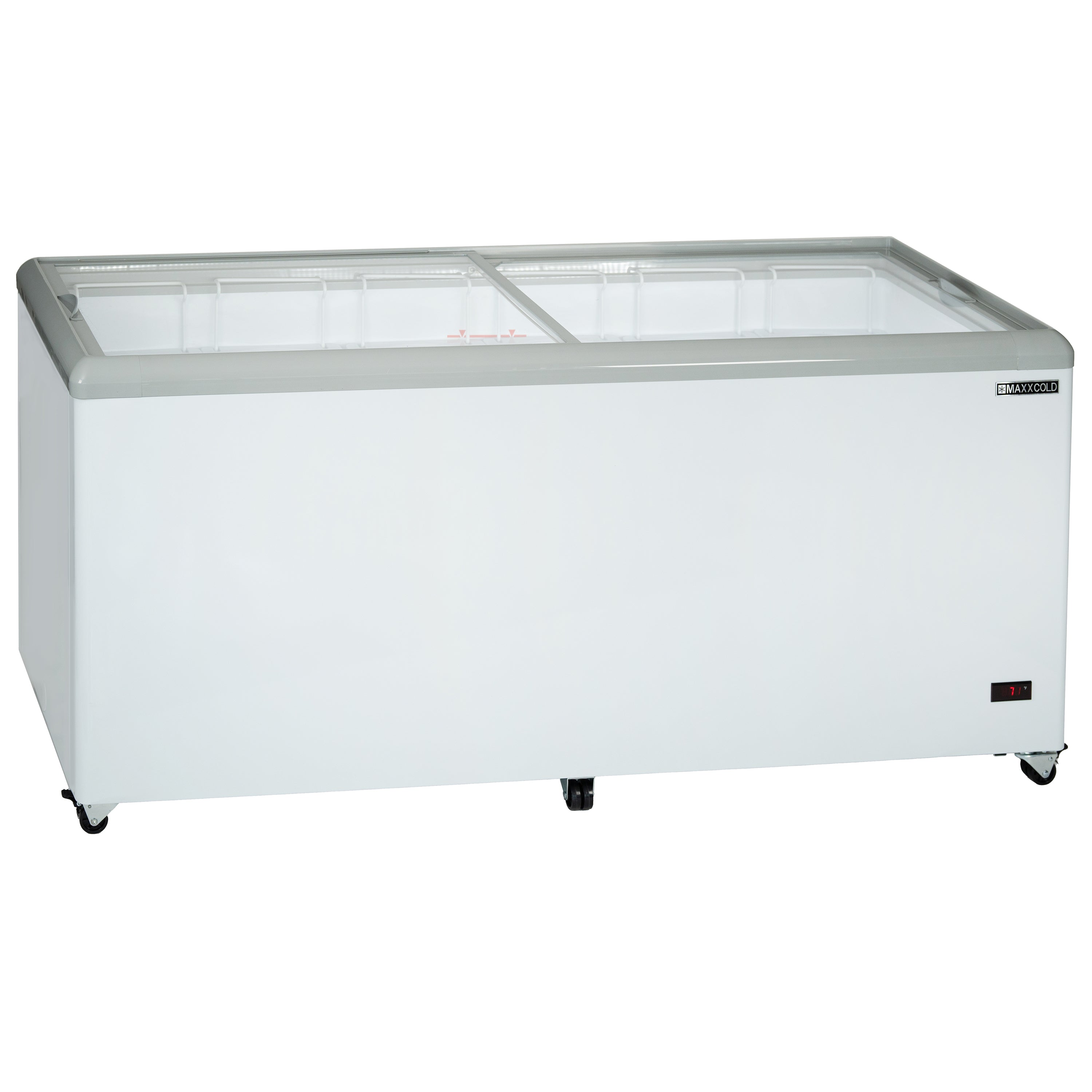 Maxx Cold X-Series Sliding Glass Top Mobile Ice Cream Display