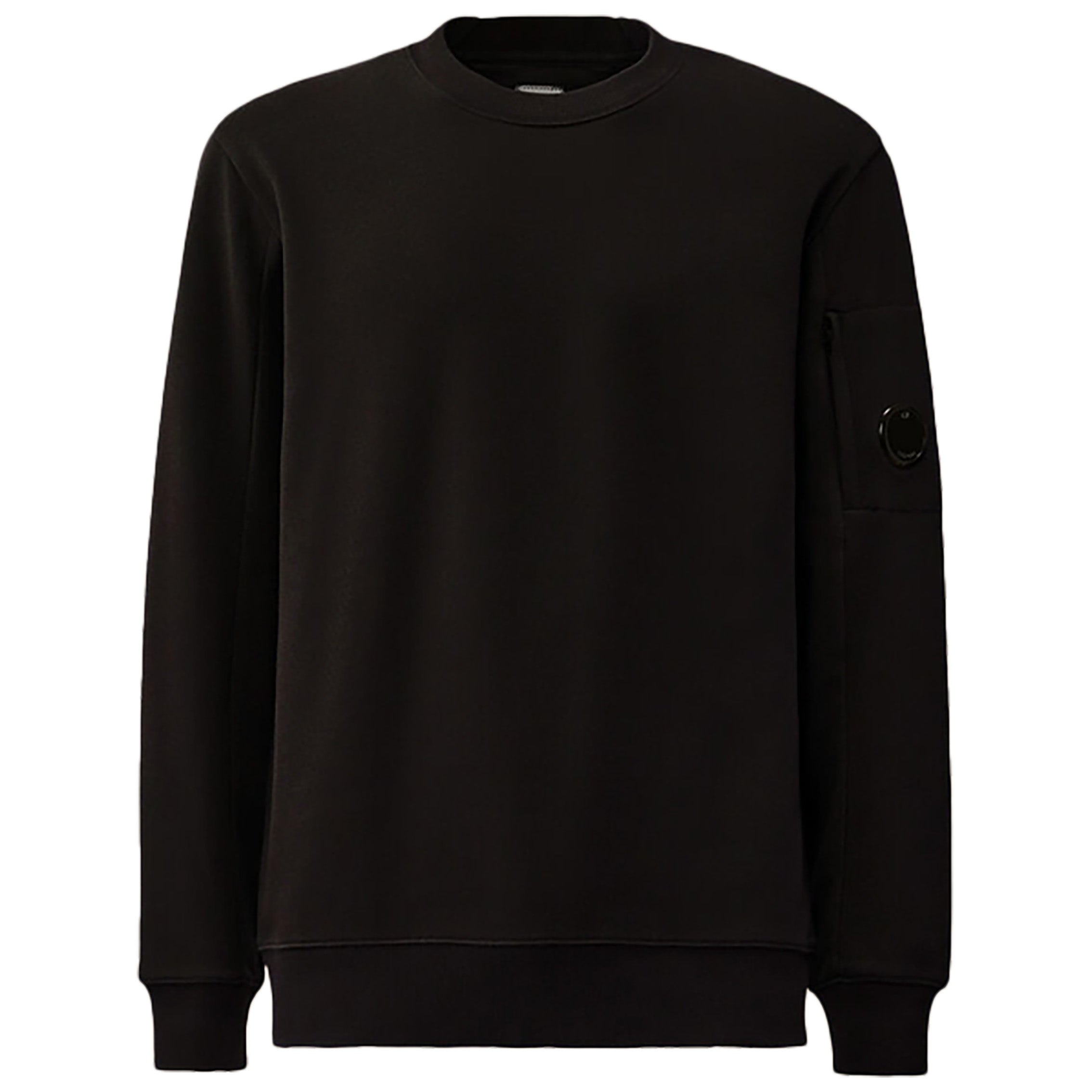 C.P.Company Crew Neck Lens Sweatshirt - BLACK – Maze Fashion