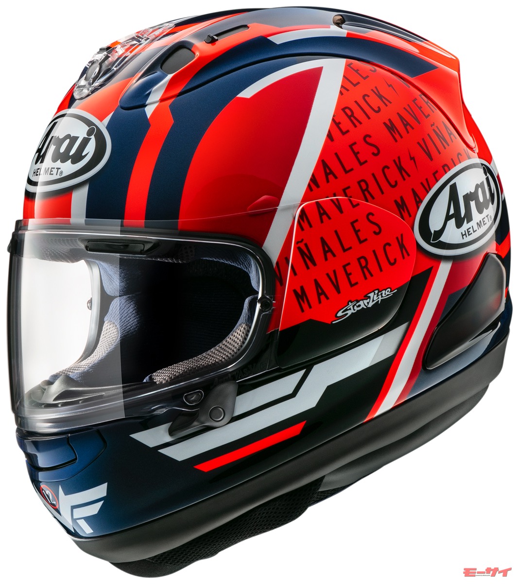 ビニャーレス選手のレプリカヘルメット「ARAI RX-7X MAVERICK GP5」が