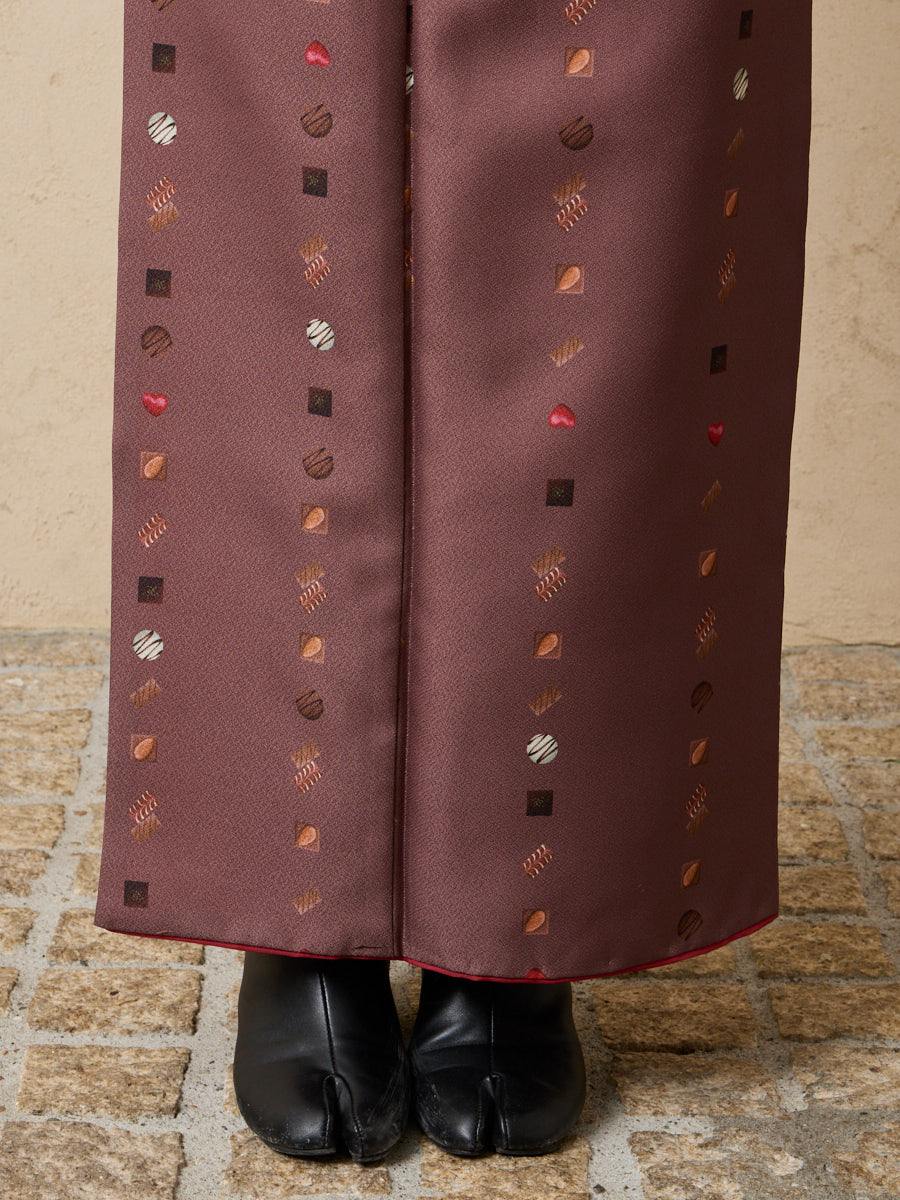 小紋単品「チョコレート」(FREE ブラウン): ふりふ ｜ミマツグループ