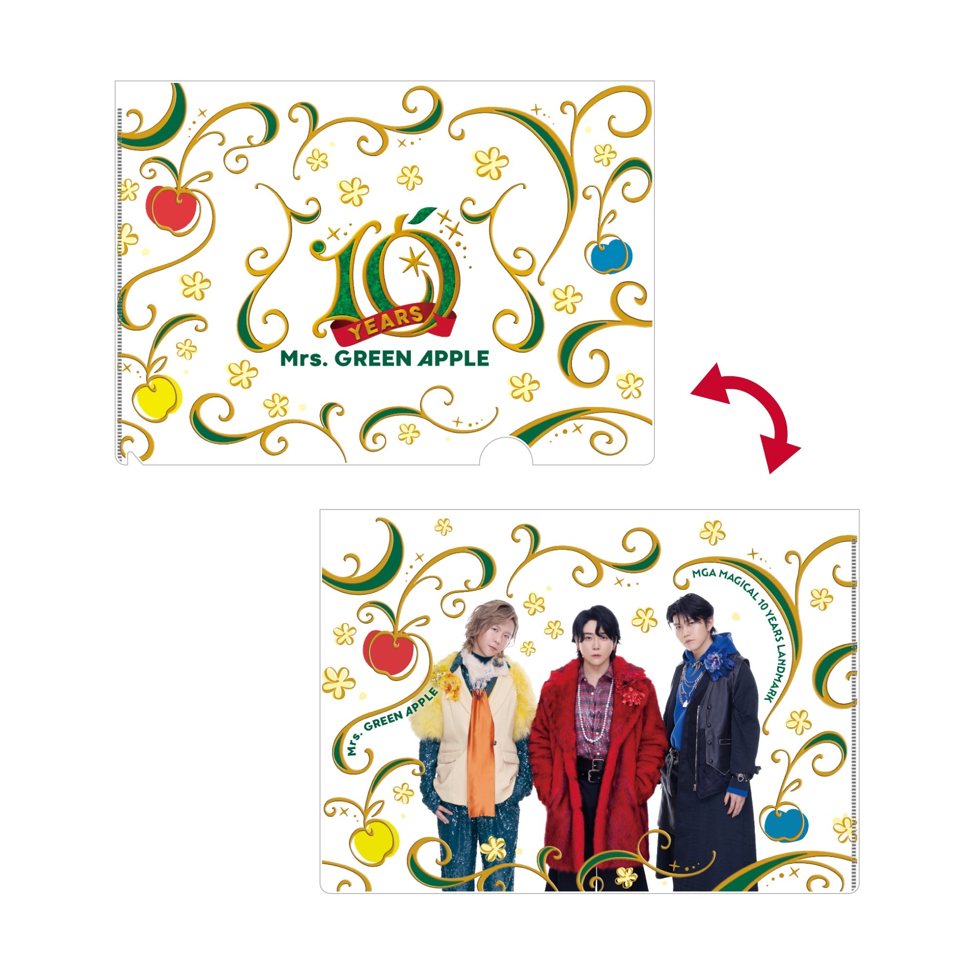 MAGICAL 10 YEARS LANDMARK クリアファイル – Mrs. GREEN APPLE
