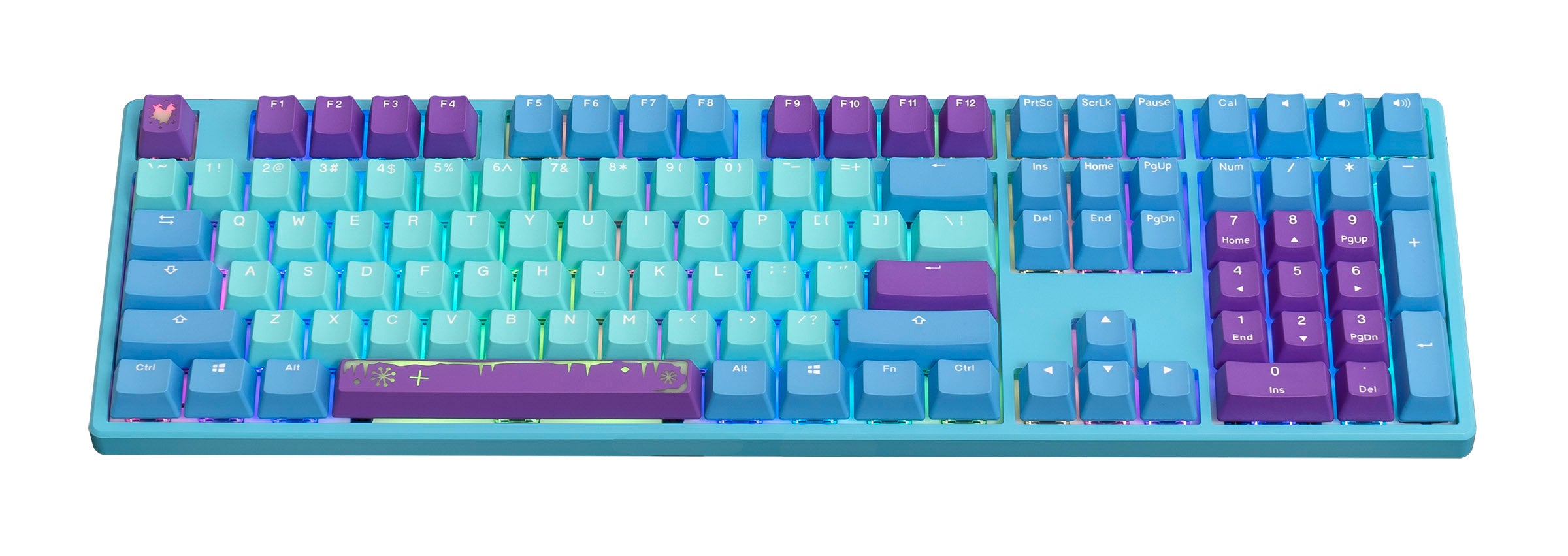 MK Frozen Llama Typist RGB LED Double Shot PBT Limited Mechanical Keyb