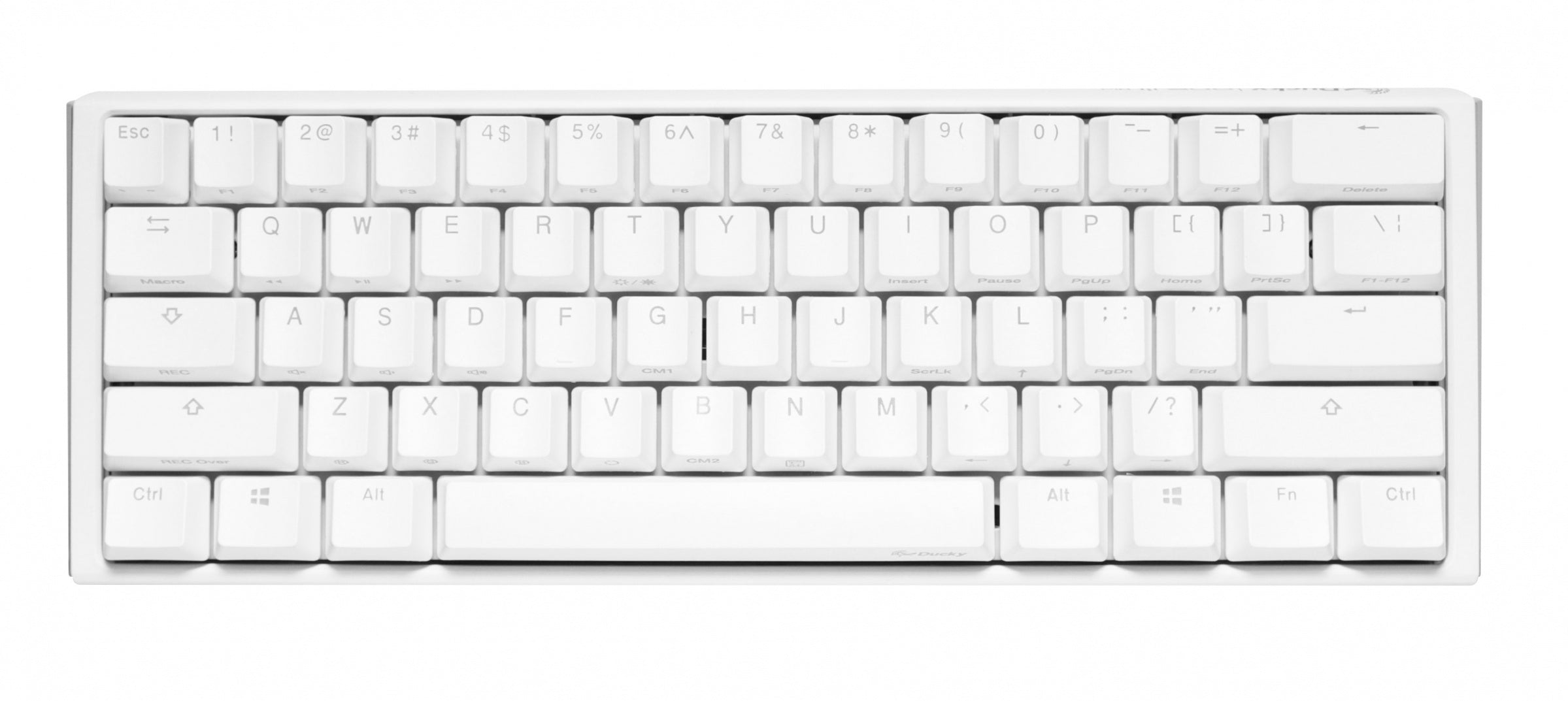 Ducky One 3 Mini Pure White 60% Hotswap RGB Mechanical Keyboard w/ Qua
