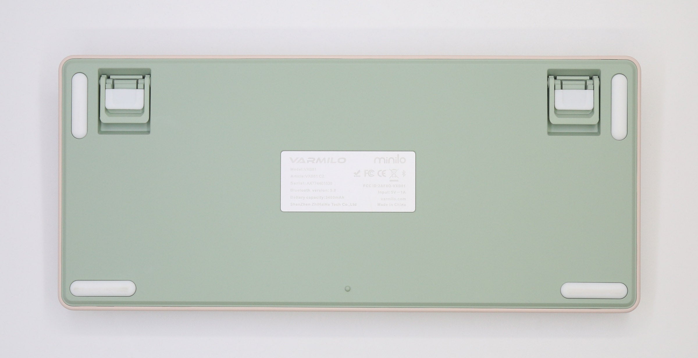 Varmilo Minilo VXB81 Eucalyptus 75% Wireless White LED Keyboard