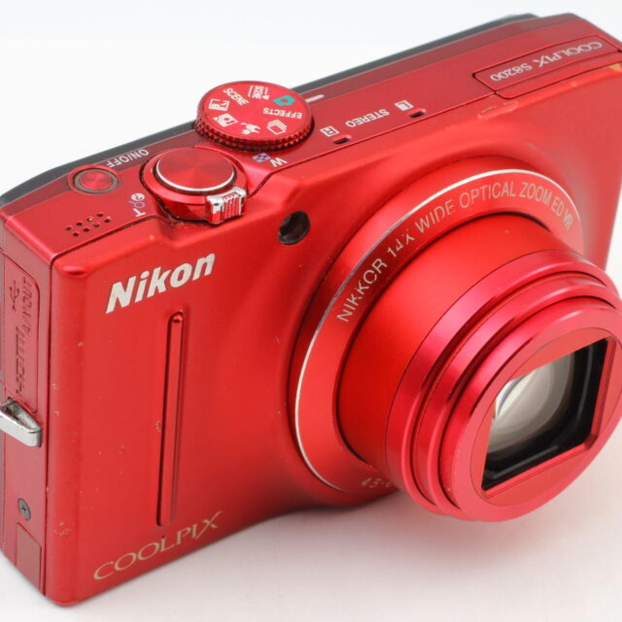 SONY Camera-and-accessories Nikon COOLPIX S8200 Red | Depop