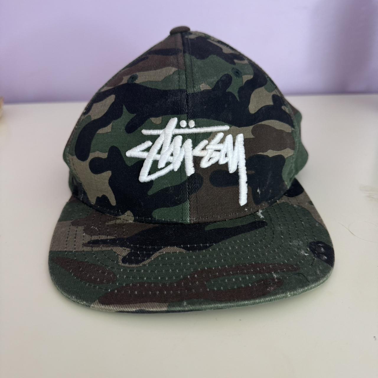 Vintage Stussy Camo Hat | Depop