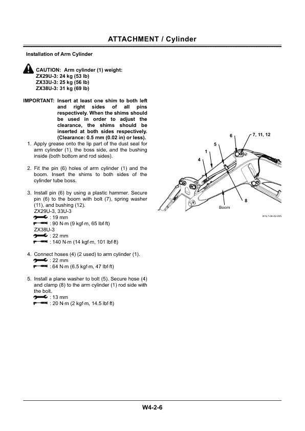 Hitachi ZX29U-3, ZX33U-3, ZX38U-3 Mini Excavator Service Repair Manual