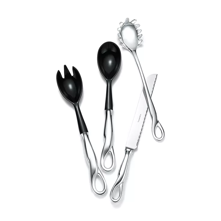 Elsa Peretti®:Padova™ Salad Serving Spoon and Fork Set | Tiffany