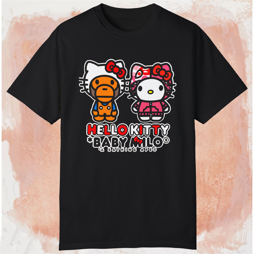 Bape x Hello Kitty Baby Milo T-shirt - TokoPyramid