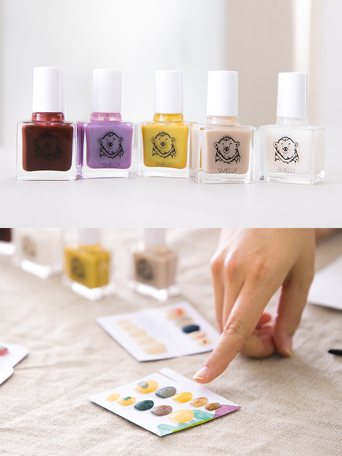 シアーな新色マニキュアが発売。“つめをぬるひと” と〈SMELLY〉の蜜月