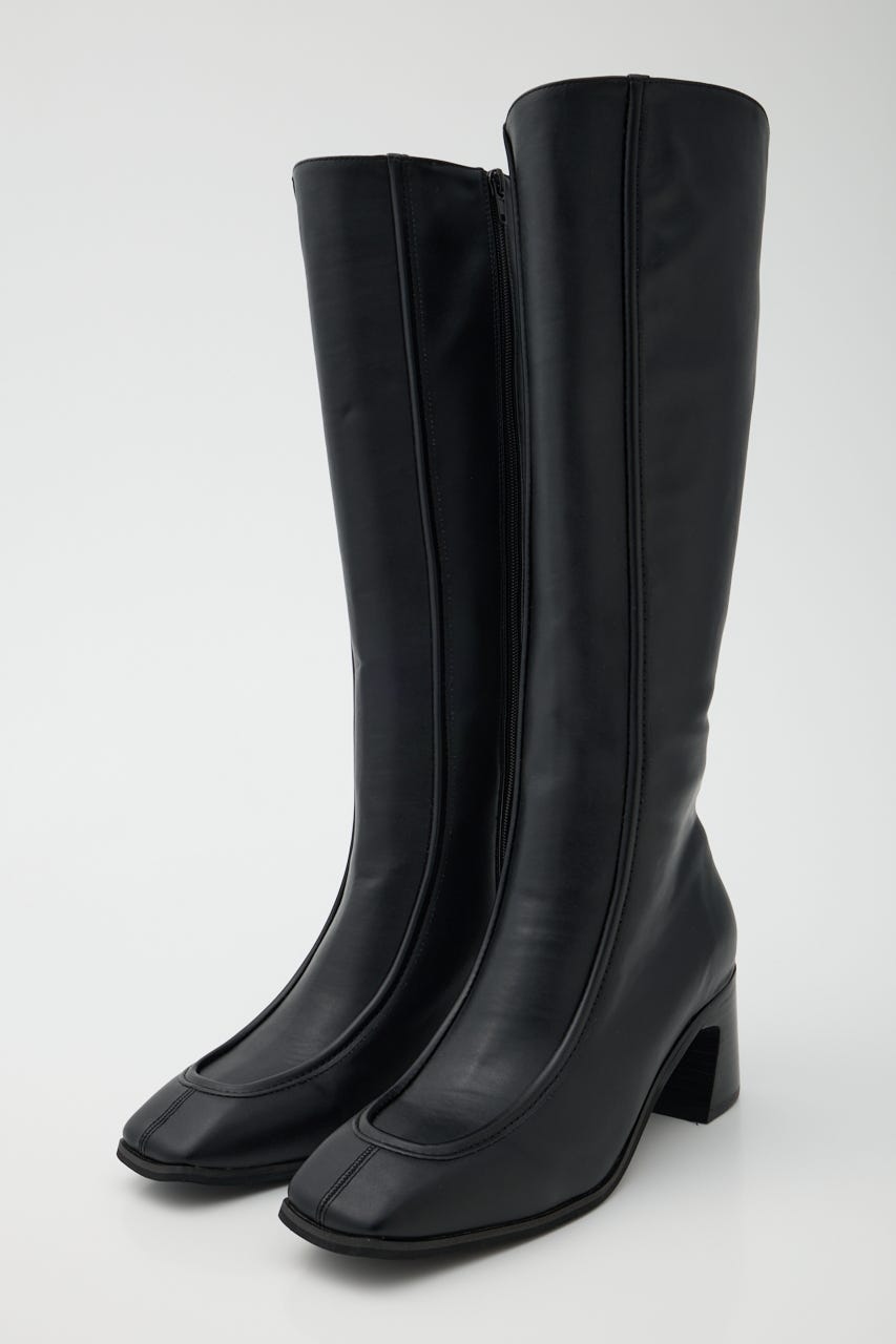 MOUSSY | 【ViVi掲載】SQUARE TOE ロングブーツ (ブーツ ) |SHEL'TTER