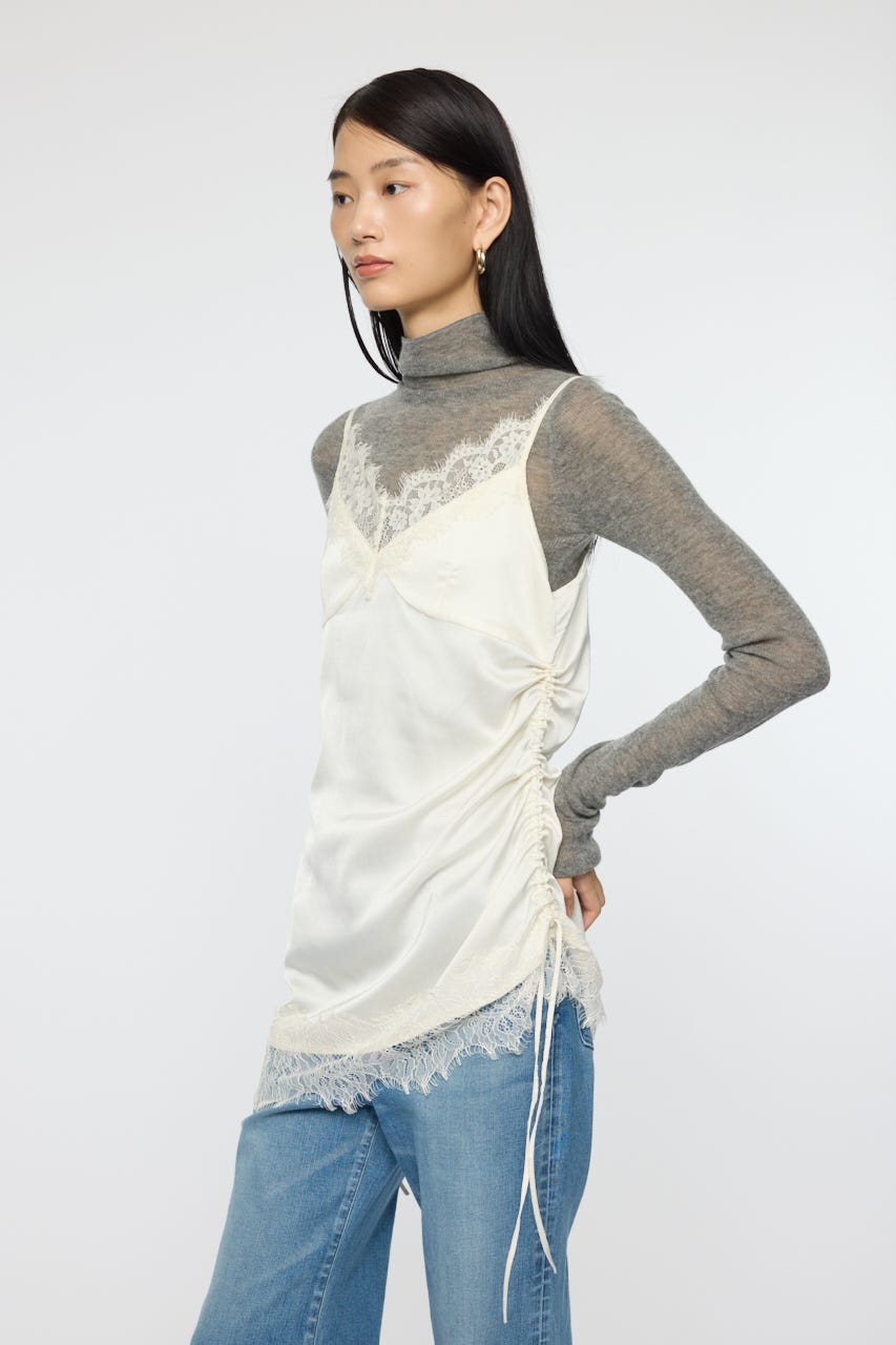 MOUSSY | DOT SATIN CAMI ドレス (ワンピース(ミニ・ミディアム