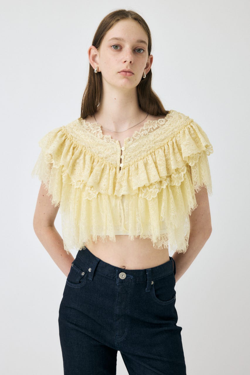 MOUSSY | LACE FRILLS トップス (シャツ・ブラウス ) |SHEL'TTER WEBSTORE