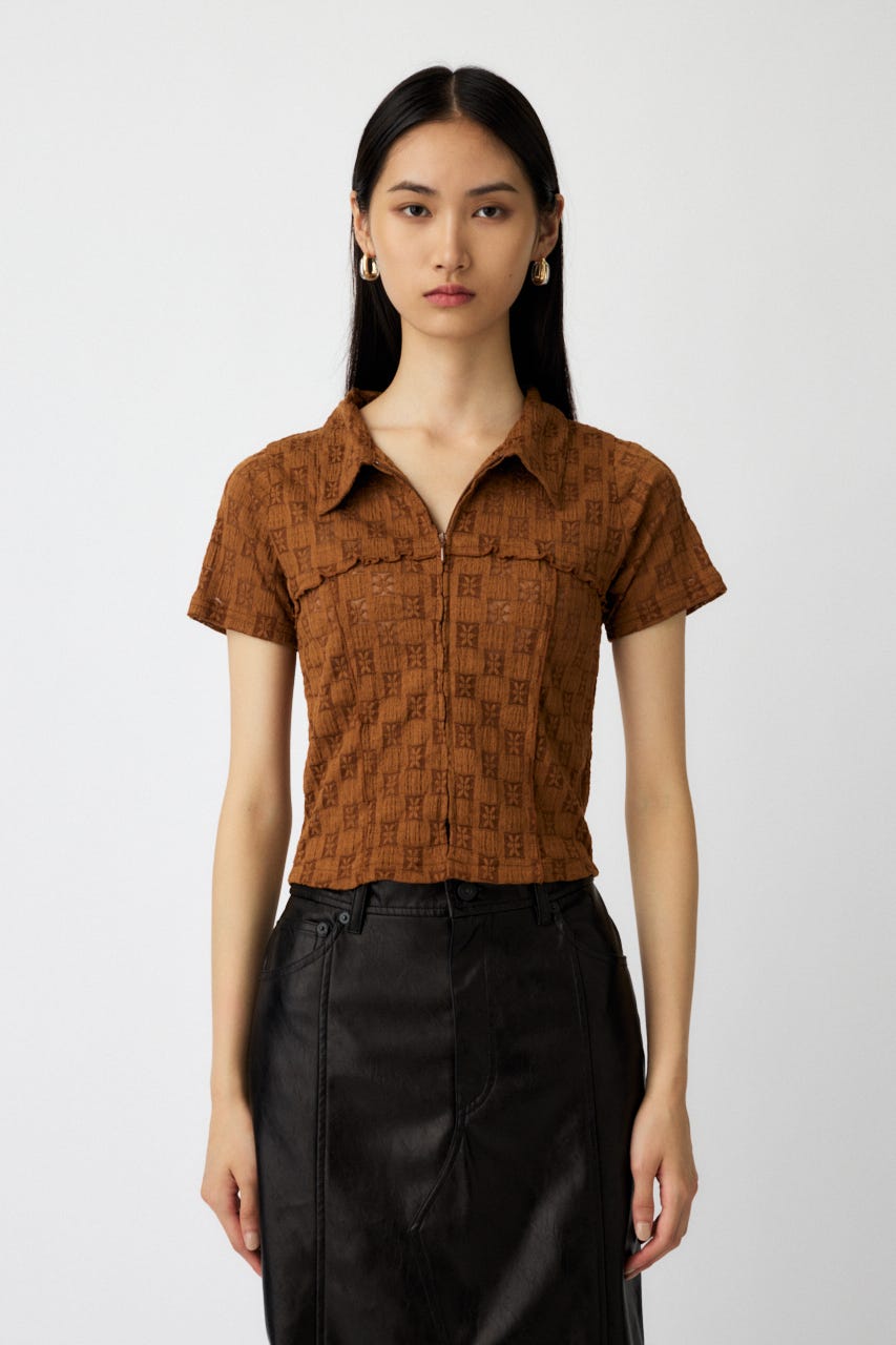 MOUSSY | LACY SWITCHING トップス (Tシャツ・カットソー(半袖