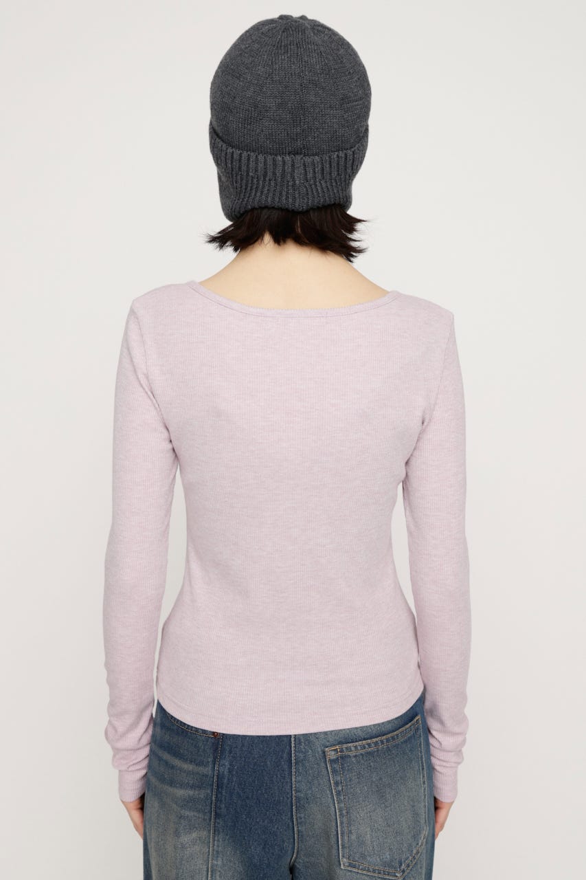 SLY | HENRY NECK CUT トップス (Tシャツ・カットソー(長袖) ) |SHEL