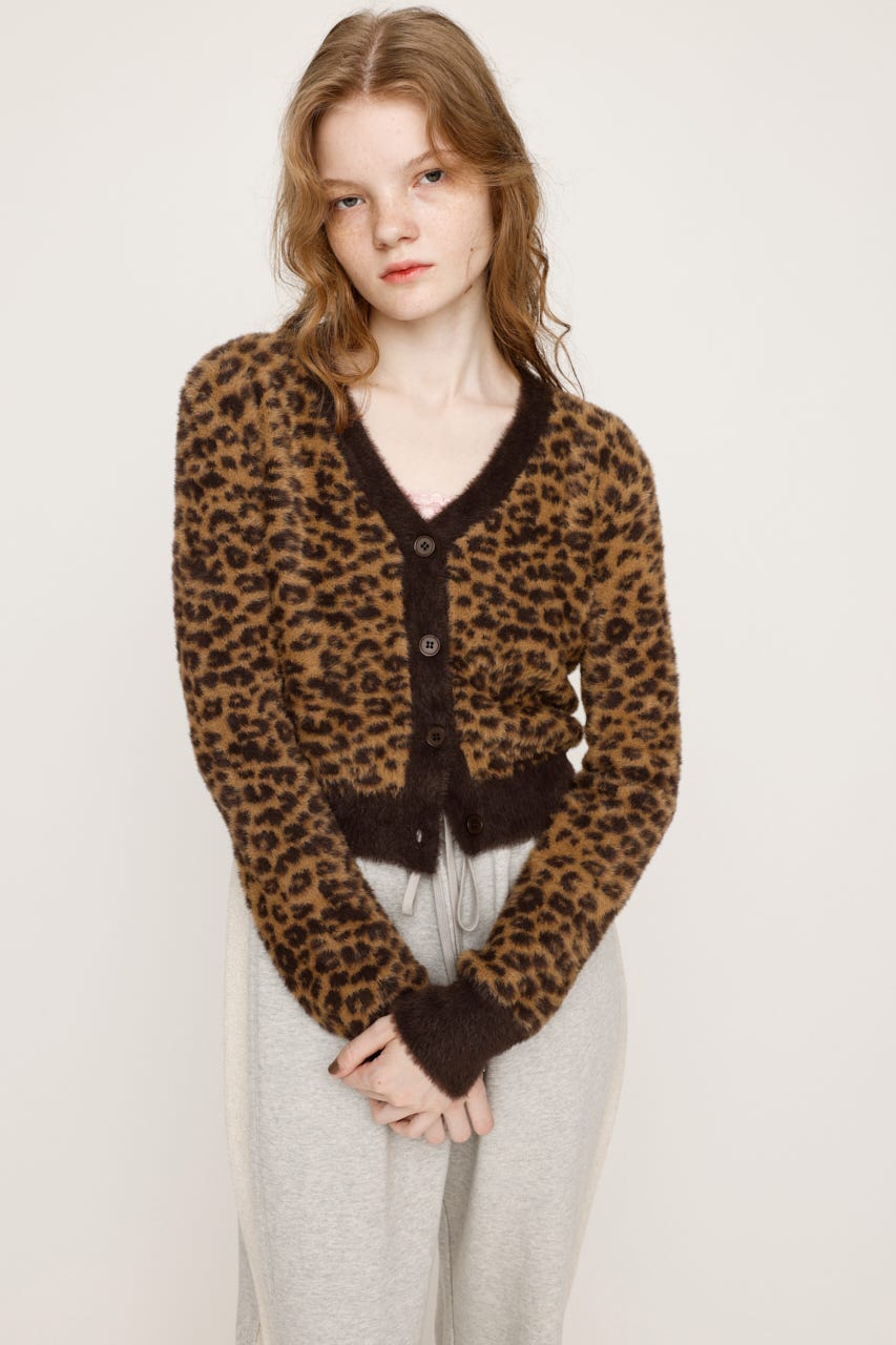 SLY | 【LIMITED ITEM】MINI SHAGGY V／N カーディガン (カーディガン