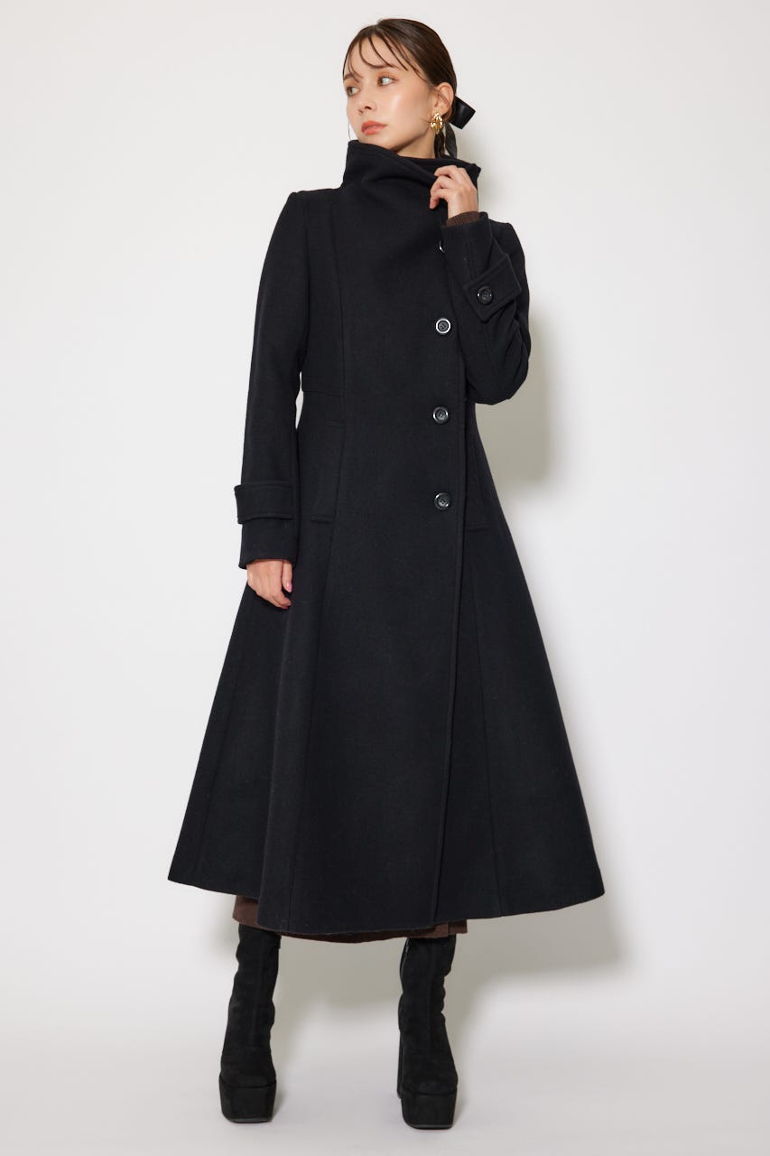 rienda | 25オーバーネックシンデレララインコート (コート ) |SHEL