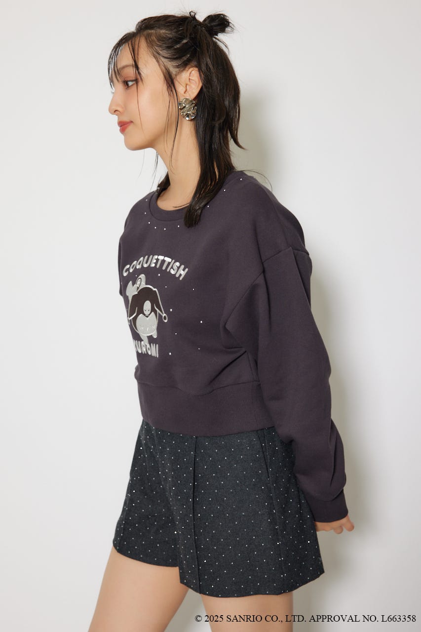 rienda | マイメロ&クロミコラボスウェットトップス (Tシャツ