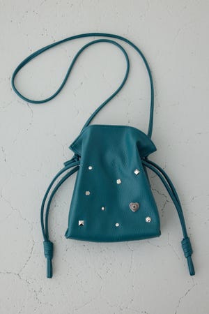 AZUL BY MOUSSY | モチーフスタッズドローストリングバッグ (すべて